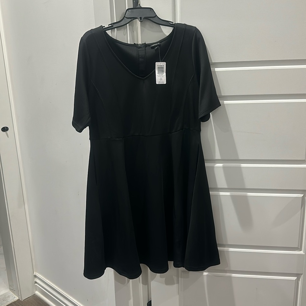 Women’s Torrid brand size 1 new with tags black dress with pockets